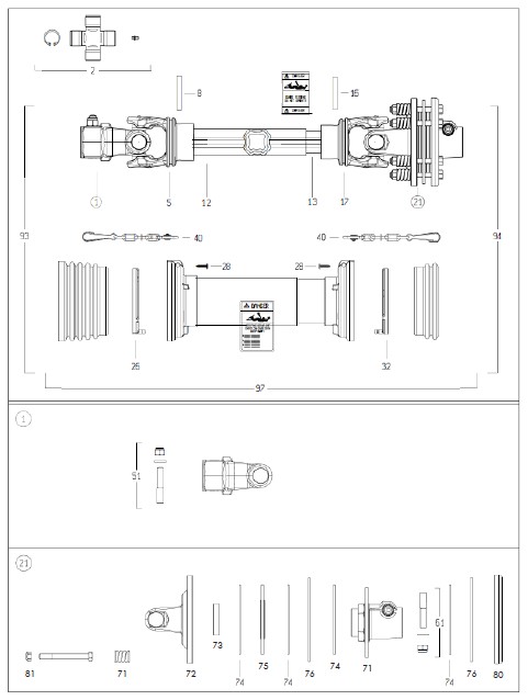 Intermediate PTO 540 & 1000 RPM