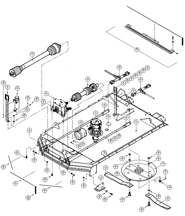 15' Predator Center Deck Assembly